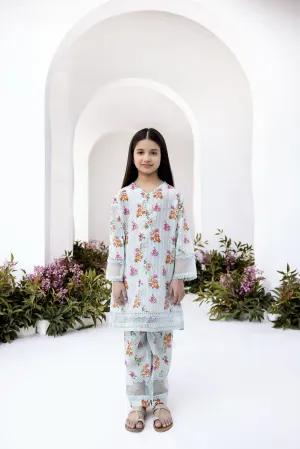 2PC COTTON JACQUARD CO-ORD BY MONA FOR GIRLS GMC2