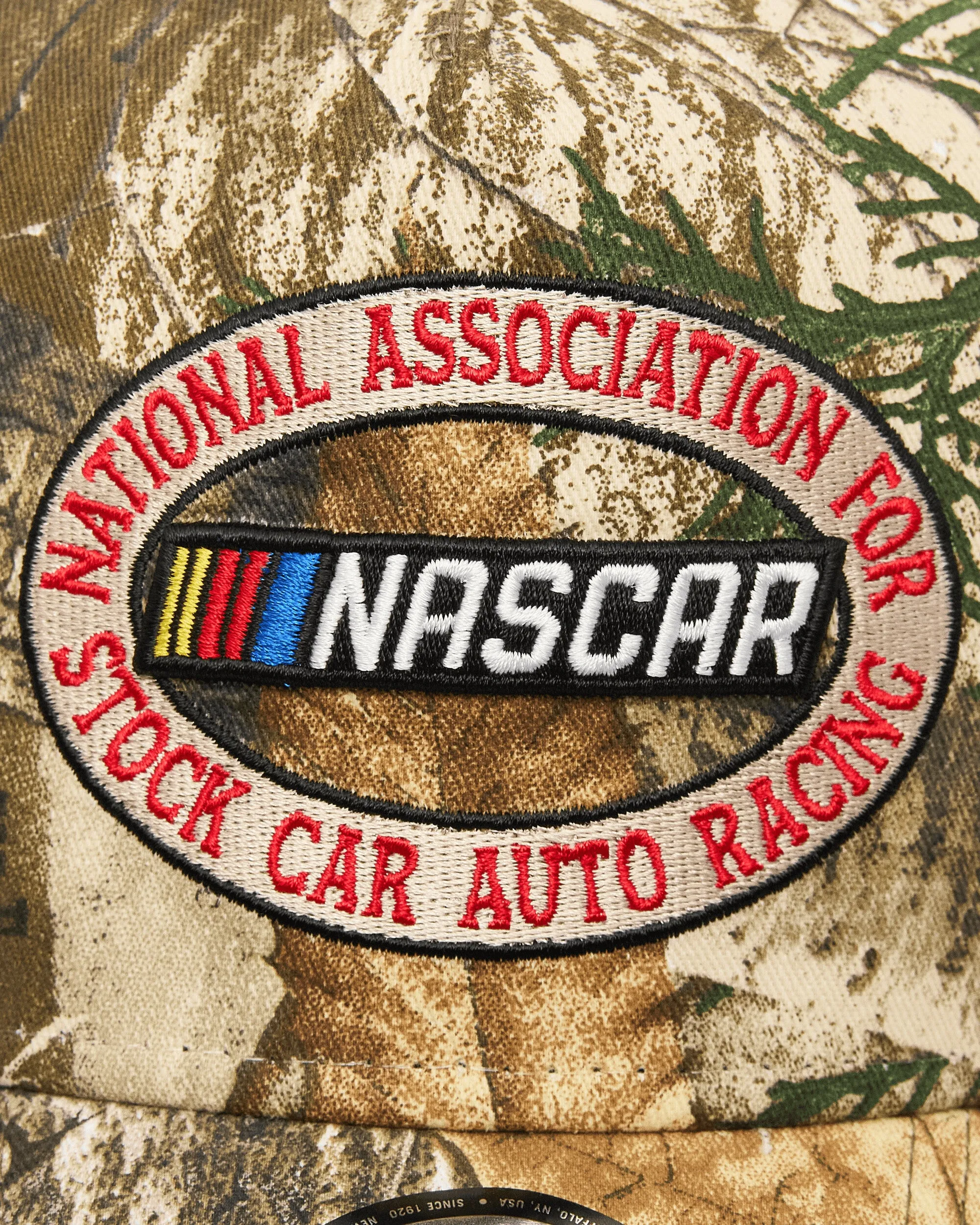 A-Frame Trucker Nascar Classics Camo Cap Green