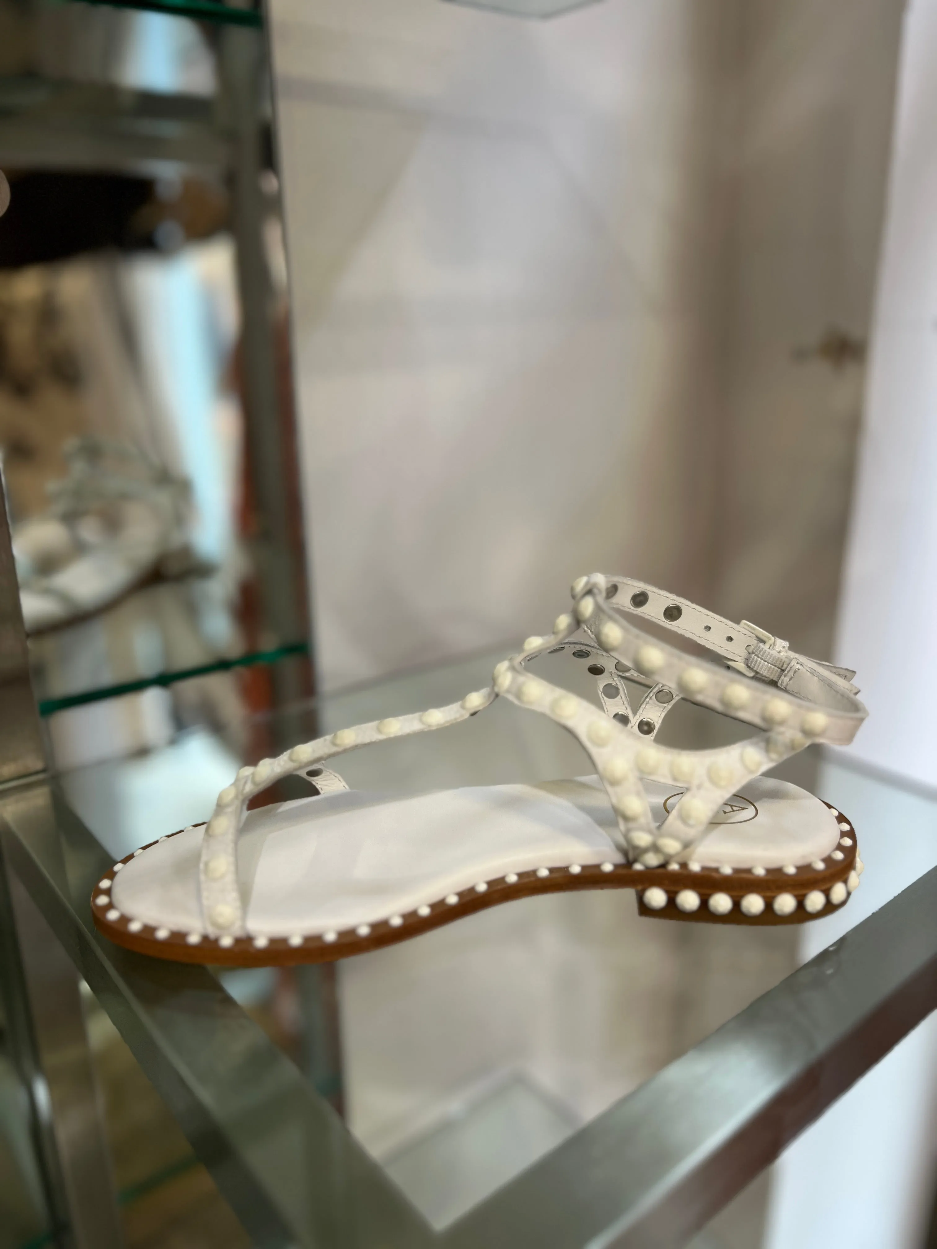 Ash Panic Bis Crokki Sandal in White