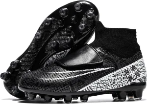 Kids Soccer Cleats Boys Girls Firm Ground Professional Athletic Outdoor Football Shoes