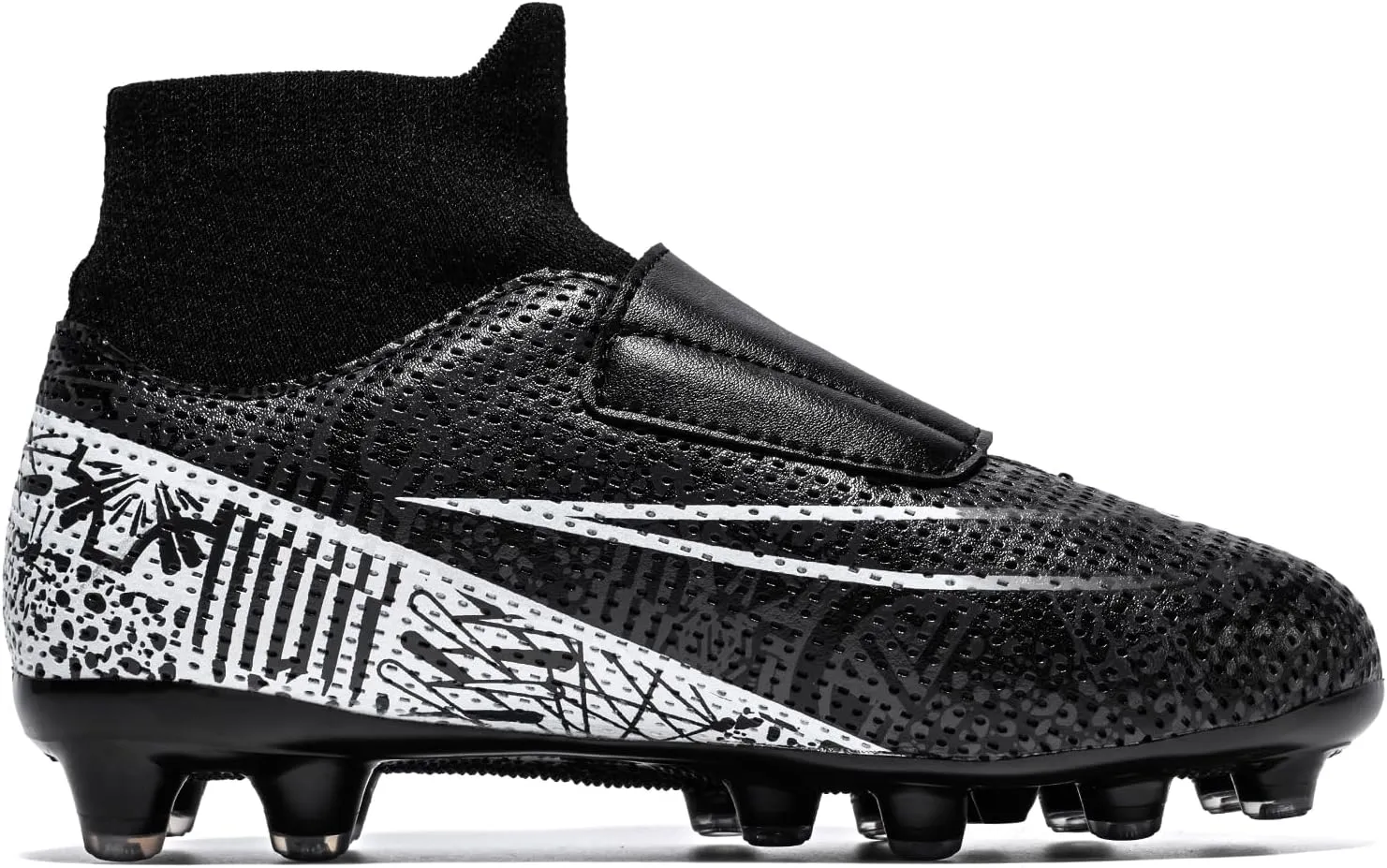 Kids Soccer Cleats Boys Girls Firm Ground Professional Athletic Outdoor Football Shoes