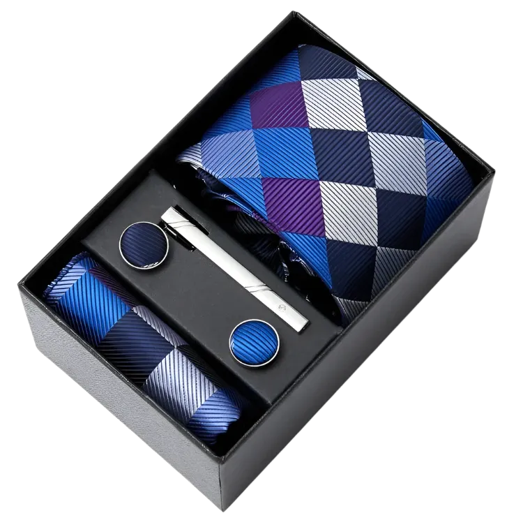 Men's Necktie Cufflinks Men Gift Box Set | Suitable Collection