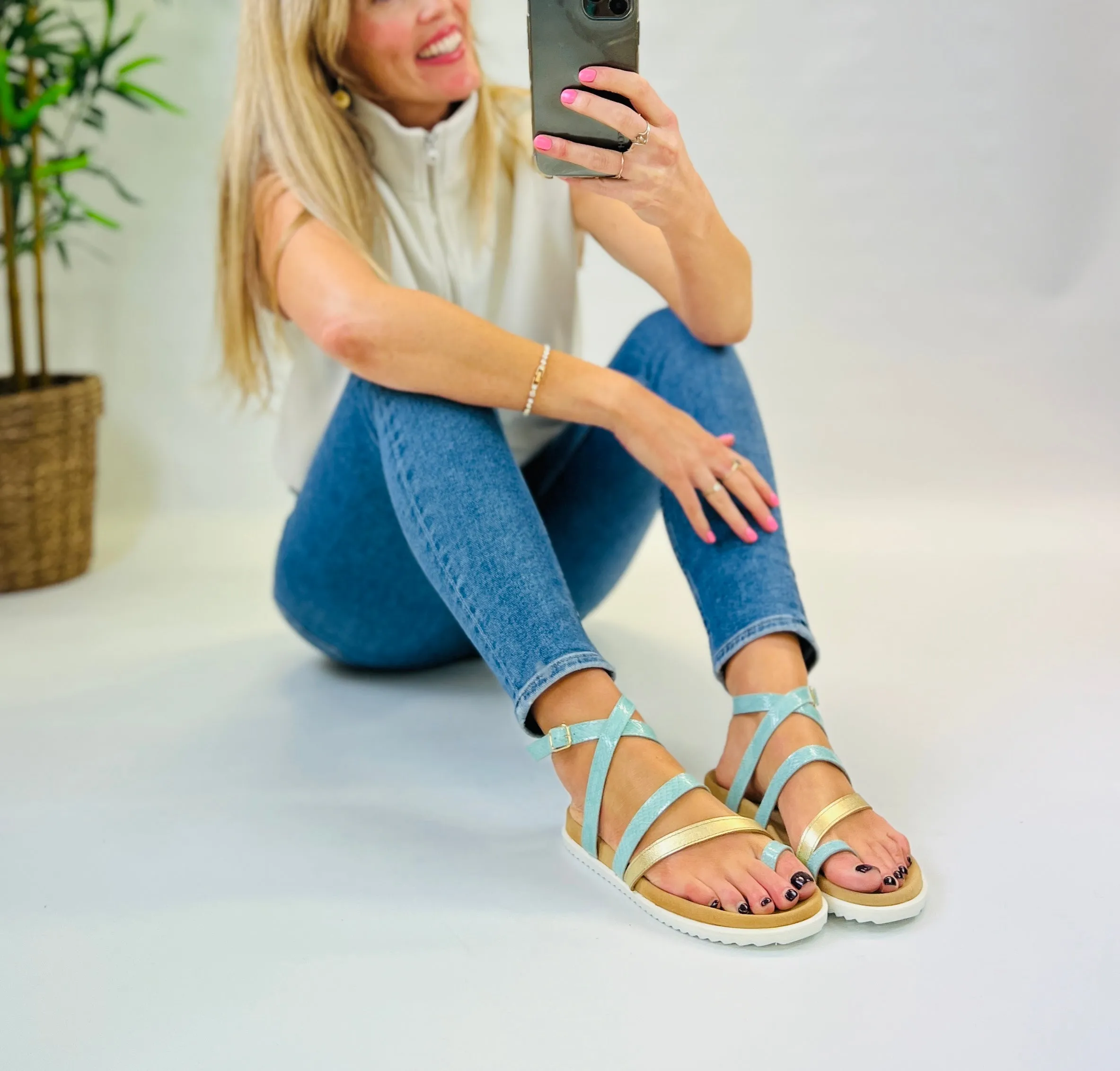 Mykonos gladiator sandals size 39