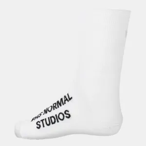 PNS Logo Oversocks White