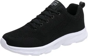 Womens Running Shoes Lightweight Breathable No Slip Tennis Shoes Womens Sports Black Casual Shoes Men's Fashion Sneakers Tennis Shoe Cross Trainer Shoe