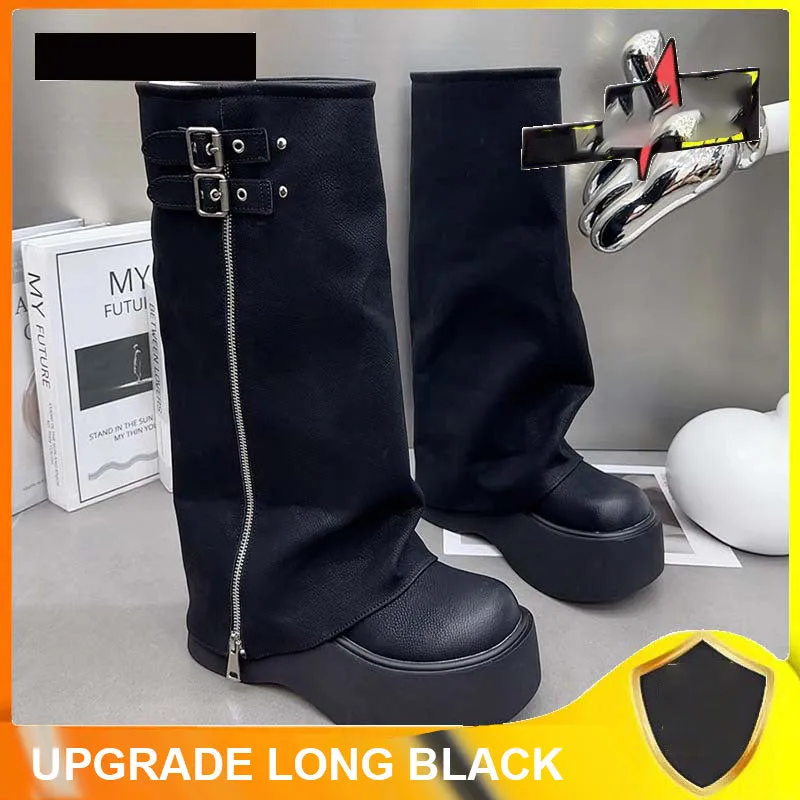Women's Vintage Padded Thick Sole Boots